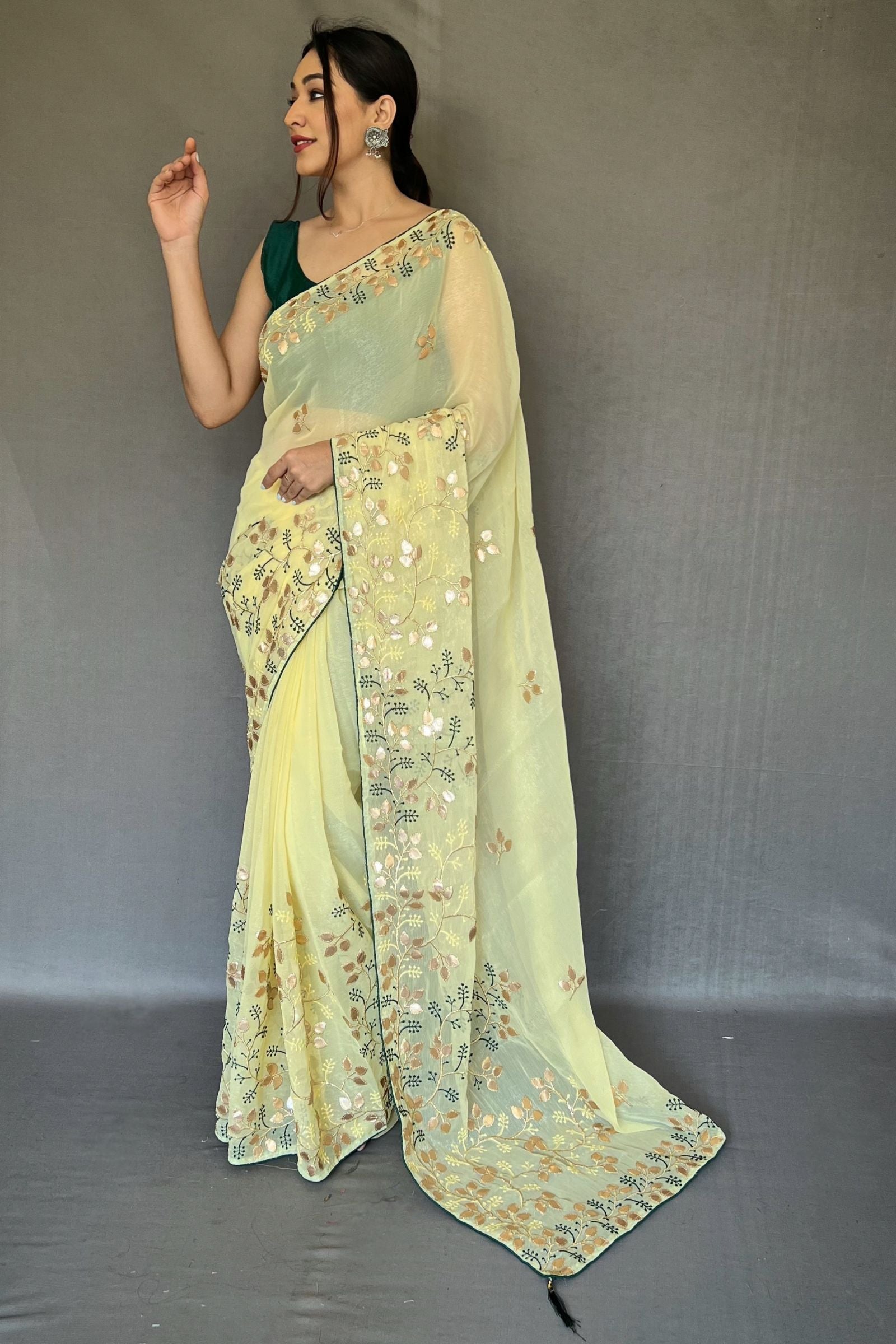 Banarasi Chiffon Saree – FashionVibes